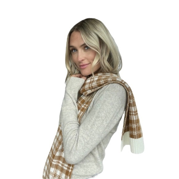 NWT Timberland Buffalo Plaid Scarf 🧣🤍 - Picture 4 of 4